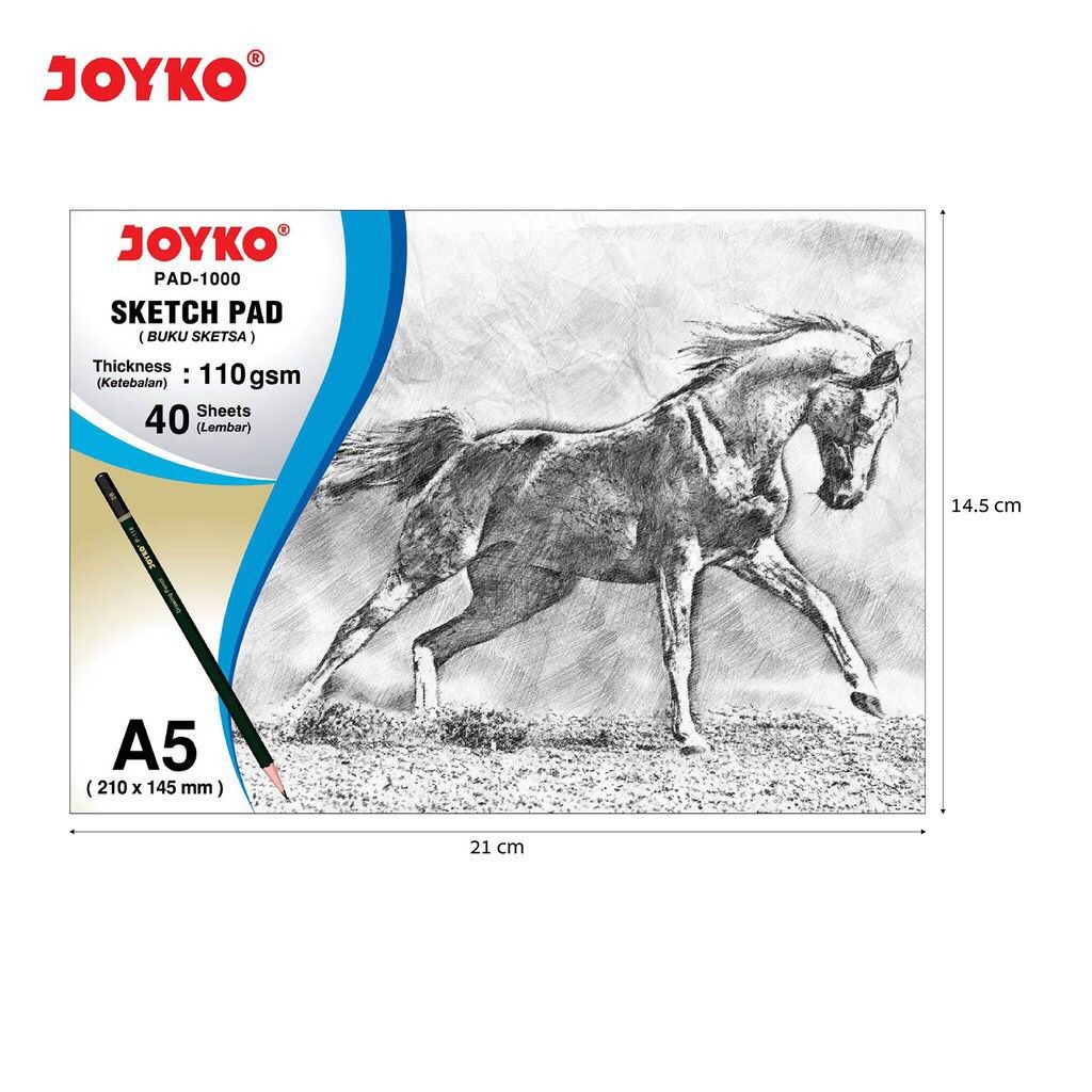 

Joyko Sketch Pad Buku Gambar Sketsa 110 Gsm 40 Sheets Pad 1000