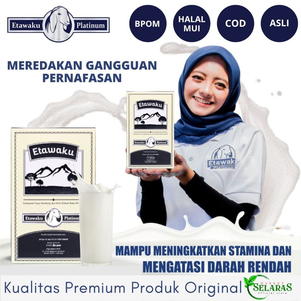 

Etawaku Platinum Susu Kambing Etawa Tanpa Pemanis Sangat Efektif Menjaga Kesehatan Imun Tubuh
