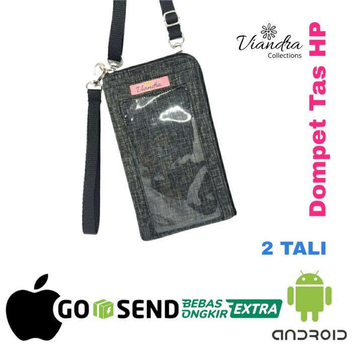 PROMO - Dompet hp wanita selempang pouch Hp - Cream