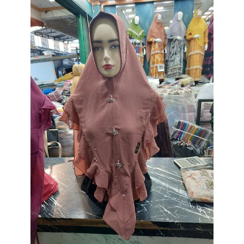 khimar Silah payet ori Aje zas