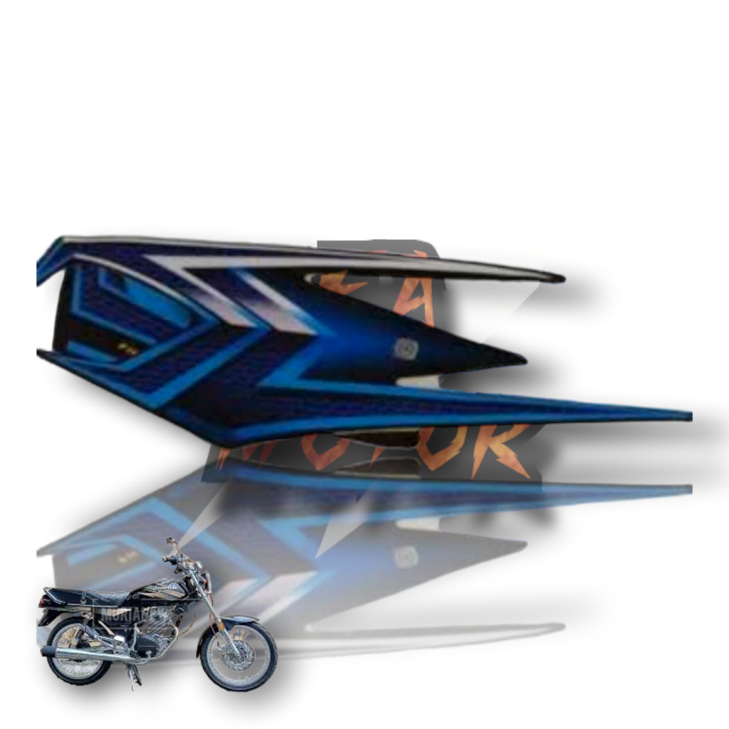 Striping Sticker Motor Yamaha RX KING Tahun 2004 Warna Biru