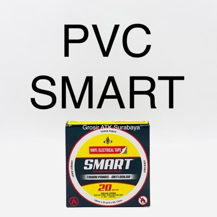 

ISOLASI LISTRIK PVC SMART Hitam 18 MM x 20 YARD x 0.13 MM