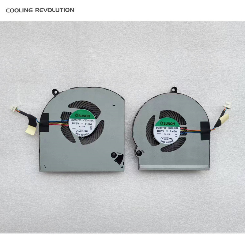New Original Laptop CPU GPU Cooling Fan For DELL Alienware 15 R3 R4 P69F GTX1070/1080 SUNON EG75070S