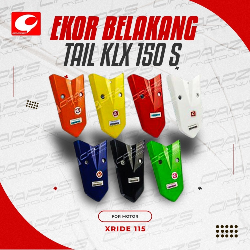 Tail Ekor Spakbor Belakang X-Ride 115 KLX 150 S Custom Cipapzs Motowok