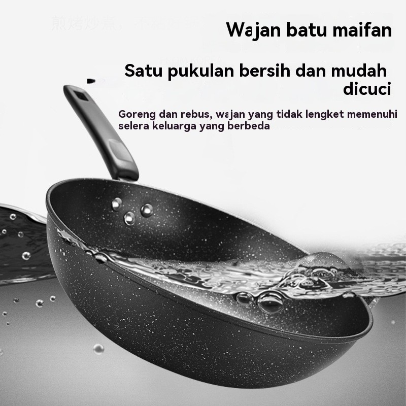 Peralatan masak anti lengket kompor gas tebal rumah tangga gaya Korea, dapat diaplikasikan pada panc