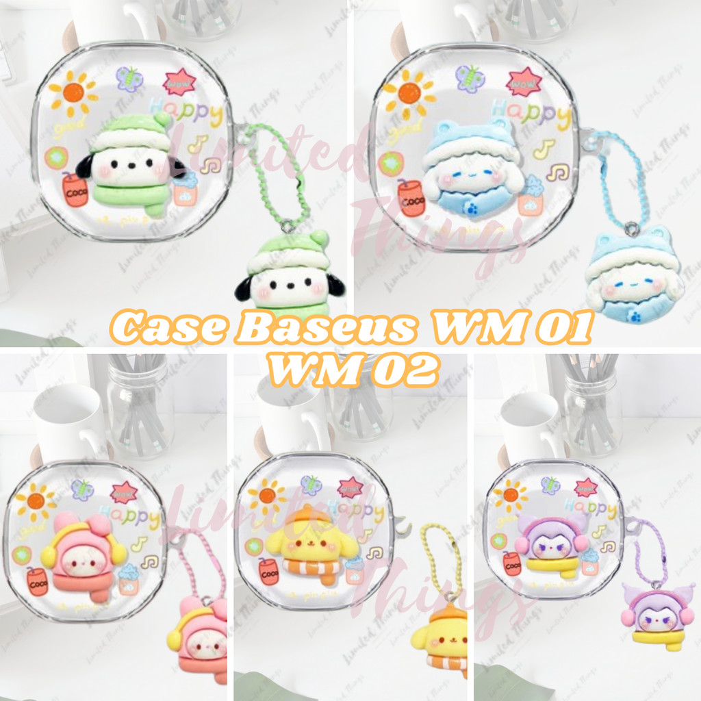 SOFT CASE Baseus WM01 WM02 WM 01 WM 02 Case Character Bluetooth Wireless