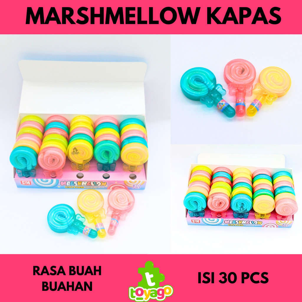 

DSM Marshmallow marshmallow kapas cotton manis pita rasa buah buahan isi 30 pcs grosir murah