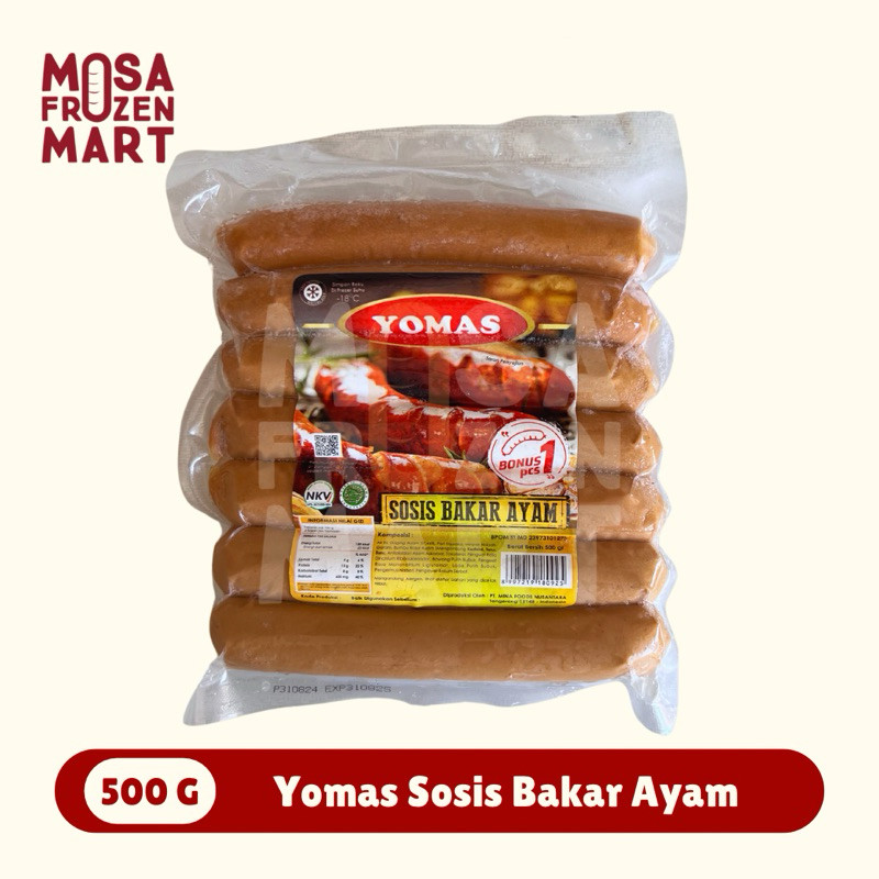 

New Yomas Sosis Bakar Ayam Jumbo Isi 7 Pcs Tahan LamaPremium