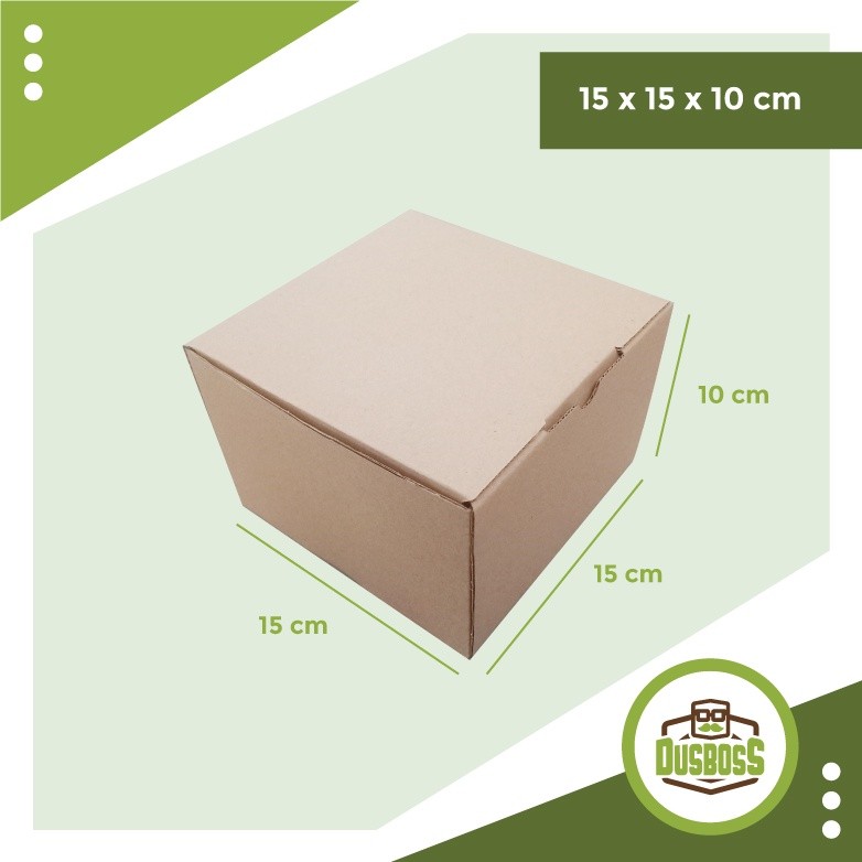 

kardus 15 x 15 x 10 cm --Diecut dan easy usage--