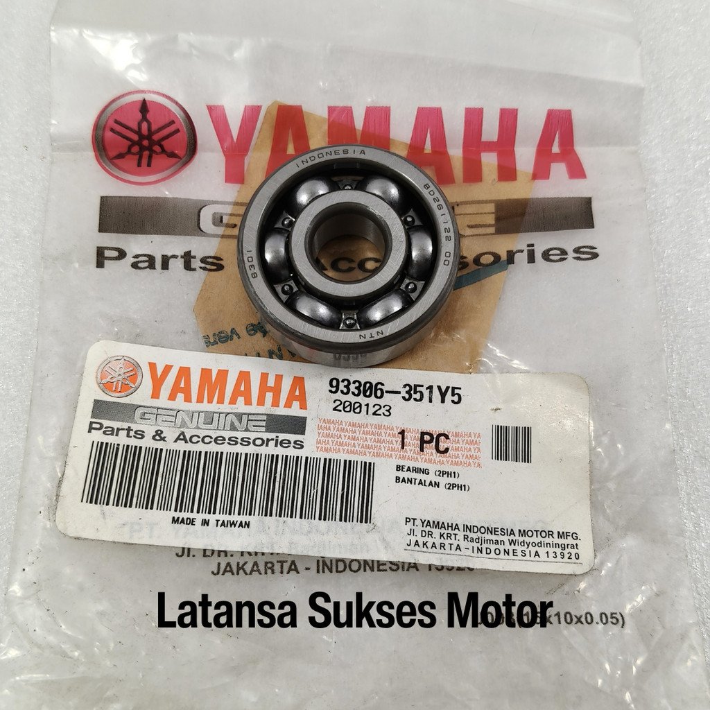 BEARING LAHER GIGI RASIO GARDAN 6301 ASLI YGP 93306-351Y5