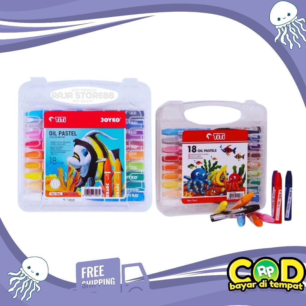 

Crayon TITI Krayon JOYKO 18 WARNA Oil PastelCO