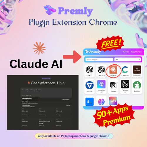 Premium Claude Ai - Lebih Canggih dari CHAT GPT Claude 3 Opus + Claude 3.5 Sonnet (РС/Lарtор/Мас ) B