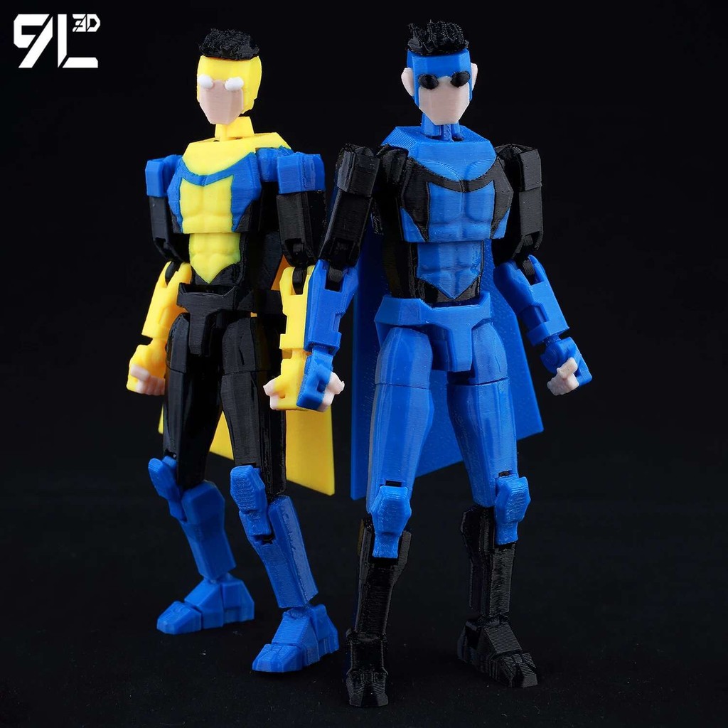 

9L3D Printed Invincible 2.0 Superheroes Anime Multi-Jointed Shapeshift Toys Action Figures Mannequin Model Ornaments Gifts