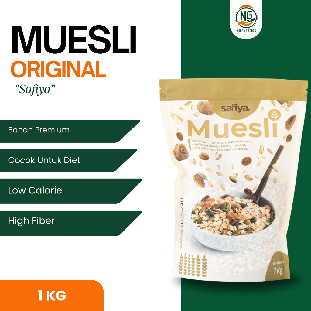 

Terlaris Muesli Safiya 1 Kg Dried Fruit and Seed Sereal Sehat