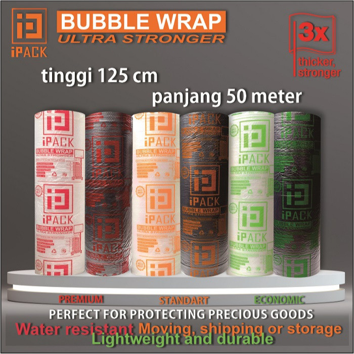 

IPACK BUBBLE WRAP ROLL 125CM X 50M TEBALCO