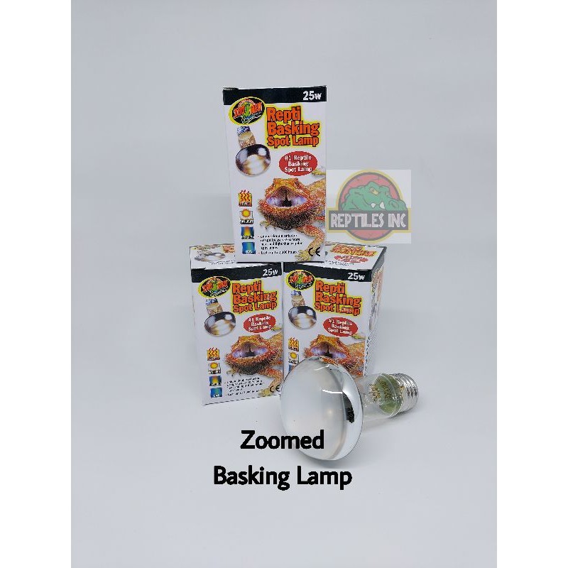 Zoomed Repti Basking Spot Lamp / Lampu UVA Pemanas Reptil Kura Sulcata Kadal Bearded Dragon Tegu