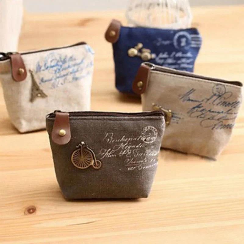 2023 Fashion Womens Lady Kid Coin Wallet Lady Small Mini Coin Pouch Zipper Money Key Earphone Line M