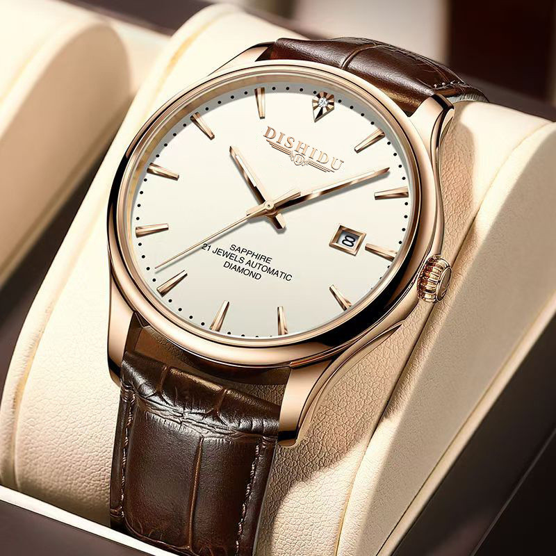 

Jam Tangan Pria Tahan Air Sederhana Jam Tangan Pria Luminous Jam Tangan Mekanis Non-Otomatis Jam Tangan Pria Elegan Kalender