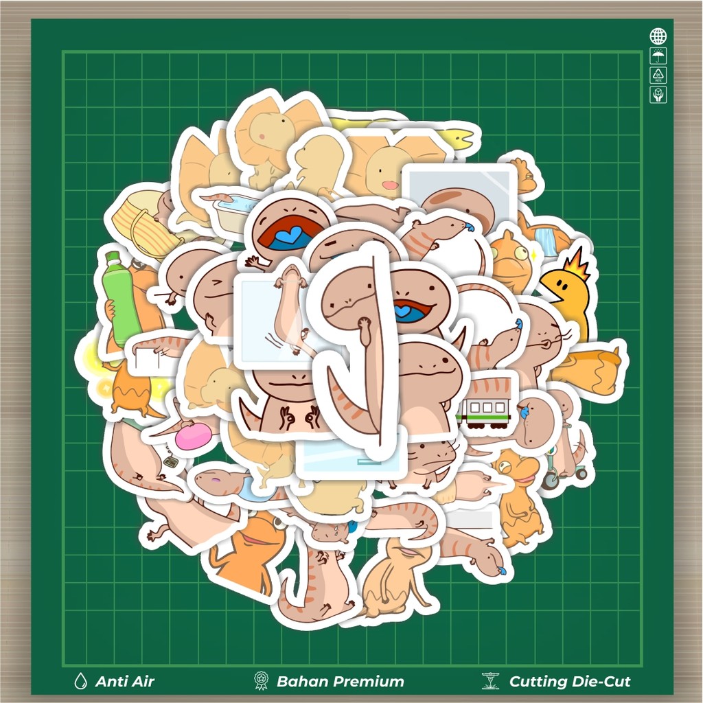 

HOT 50 PCS STIKER Sticker Hewan Cicak Stiker Fashion Cars Decal Dingin Kartu Album Custom Vinyl Anti Air- Sticker Aesthetic Buku Journal Koper Casing HP Tablet Laptop Helm Motor Botol Minum