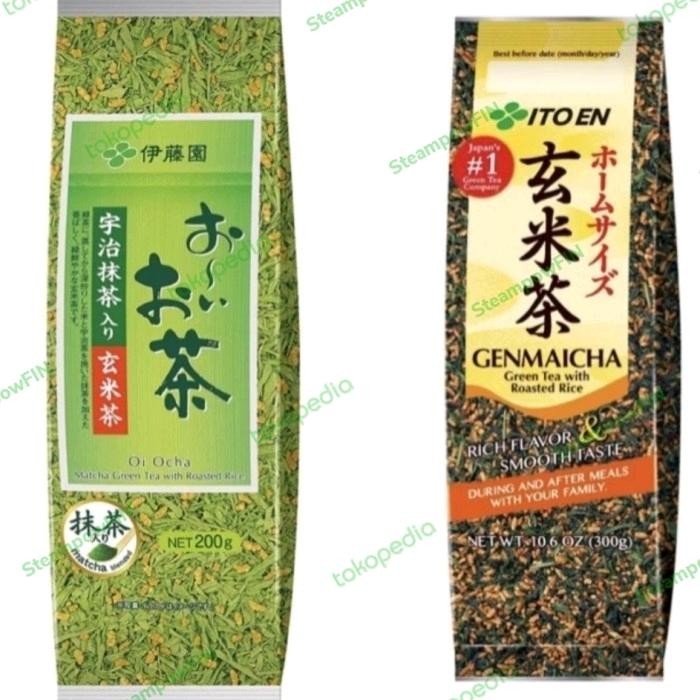 

Itoen Hinkan Genmaicha Roasted Green Tea Matcha Teh Hijau Jepang - Hijau