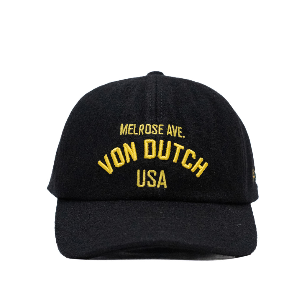 Von Dutch Velvet Baseball Cap 1330 Black