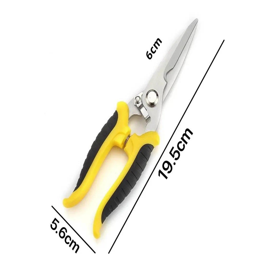 

1PC Stainless Electrician Scissors Multifunction Manually Shears Groove Cutting Wire And Thin Steel Plate Hand Tools