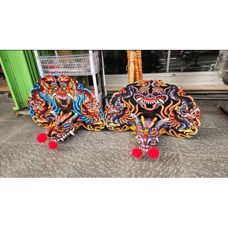 ___(( RAMPAK BARONG DEVIL ANAK KUALITAS PENTAS FULLSET KAIN KEMUL PANJANG TINGGAL PAKAI ))___