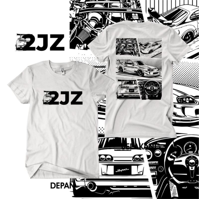 Kaos Mobil Toyota Supra 2JZ JDM kaos JDM Kaos Mobil JDM legend