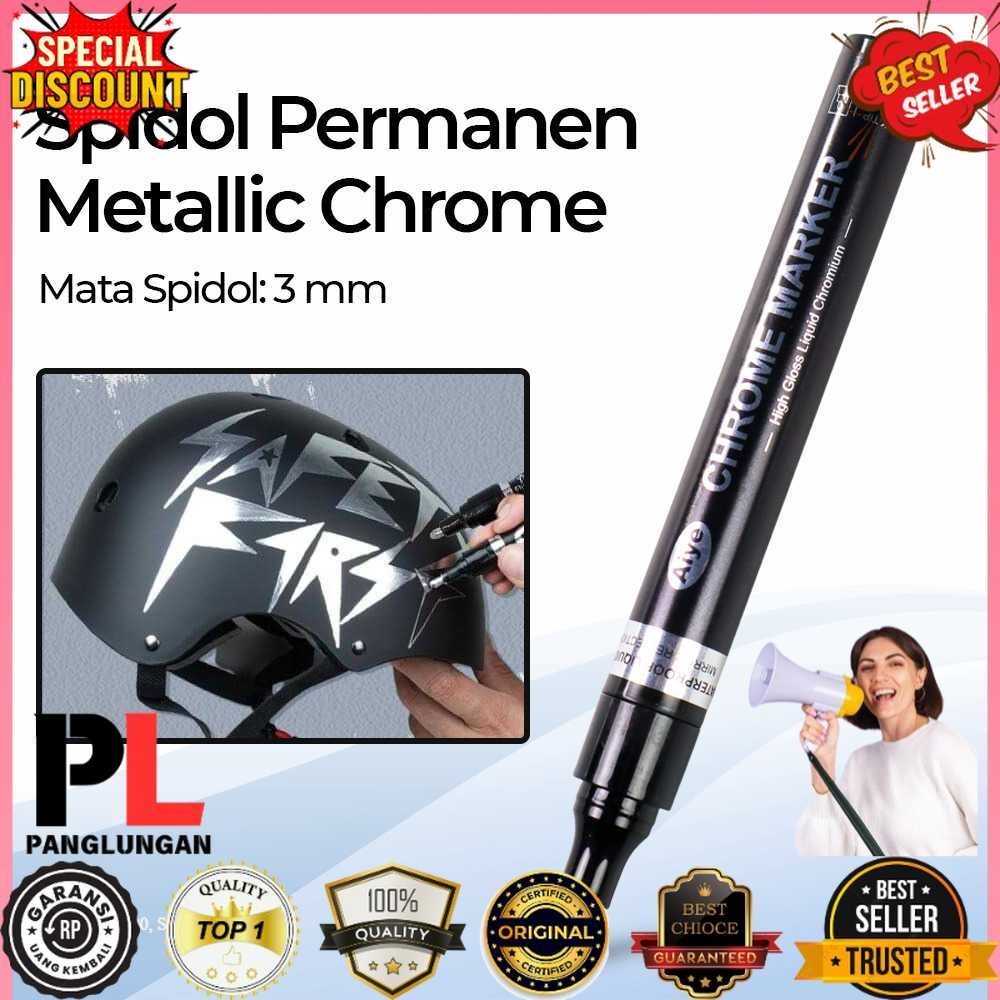 

Aiye Spidol Permanen Marker Metallic Chrome 3mm - AY-1004