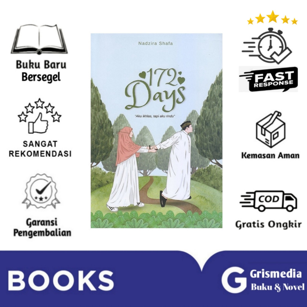 Buku Novel 172 Days - Nadzira Shafa Best Seller