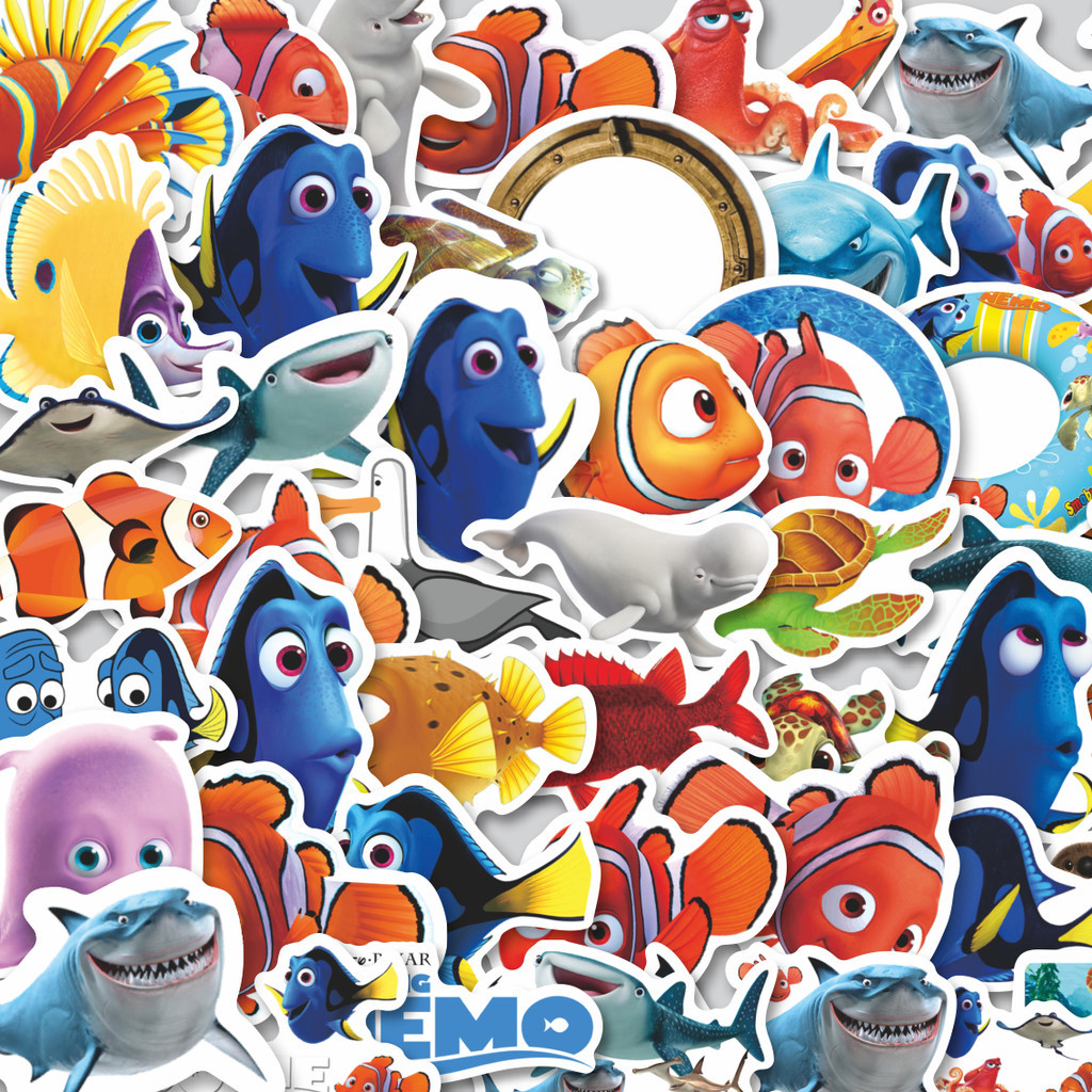 

Stiker Cutting Pack Sticker Kartun Nemo Sticker Isi 100Pcs Series Aesthetic Lucu Keren Untuk Koper Bahan Vynil