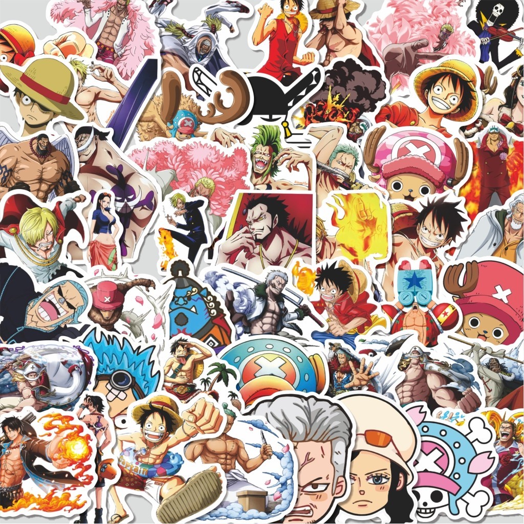 

Stiker Cutting Pack Stiker Anime One Piece Sticker Isi 100Pcs Series Aesthetic Lucu Keren Untuk Koper Bahan Vynil