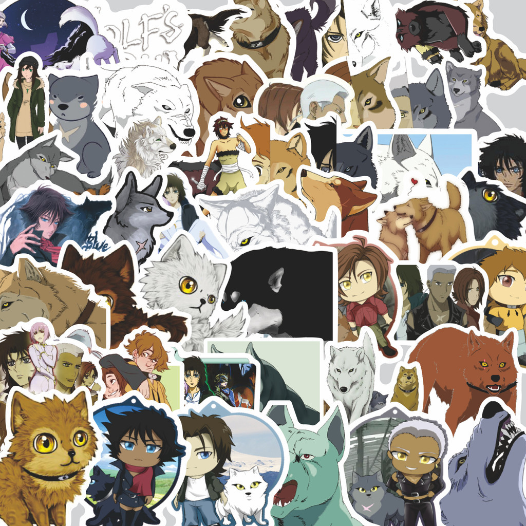 

Stiker Cutting Pack Sticker Anime Wolf's Rain Lucu Anti Air Stikers Berperekat Waterproof Sticker Decal Buat Motor Helm Buku Journal Koper Casing HP Laptop Botol Minum