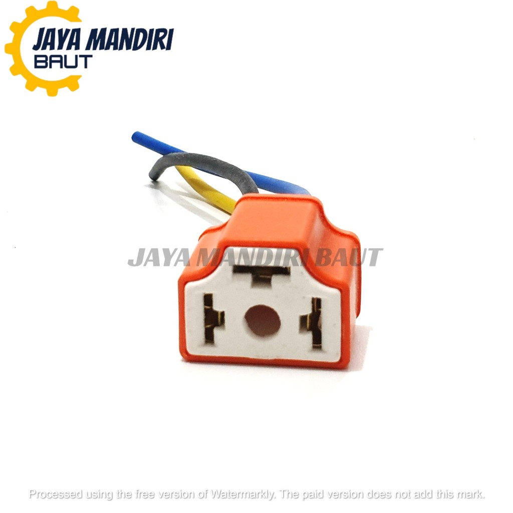 Cop Soket Fitting Lampu Depan Vixion Mobil Motor Keramik H4 Lurus