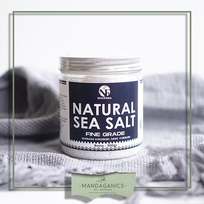 

Terlaris~[Bongkar Gudang] NUCIFERA NATURAL SEA SALT FINE GRADE | GARAM LAUT NON YODIUM 500GR