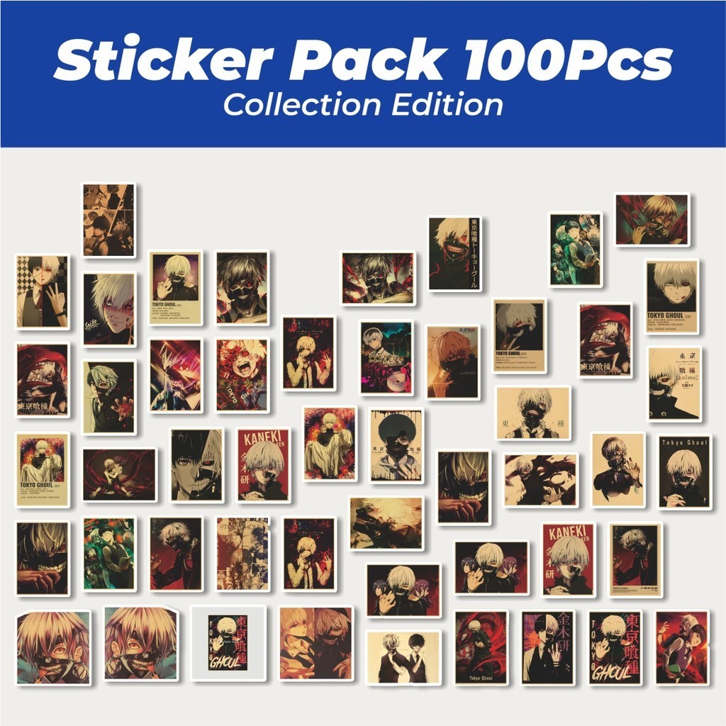 

Hot Stiker Poster Retro Tokyo Ghoul Lucu Anti Air Stikers Berperekat Waterproof Sticker Decal Buat Motor Helm Buku Journal Koper Casing HP Laptop Botol Minum