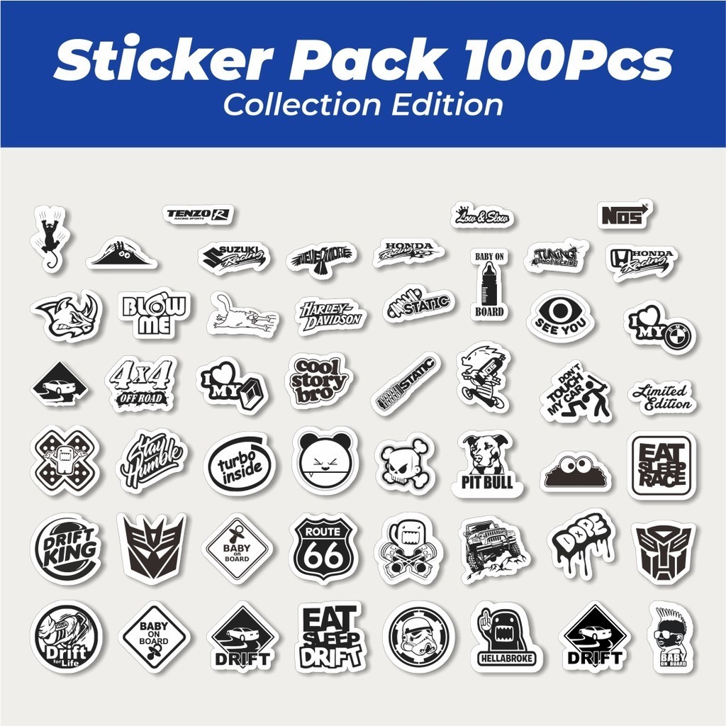 

Hot Stiker Aesthetic Black And White Brand Distro Versi 10 Lucu Anti Air Stikers Berperekat Waterproof Sticker Decal Buat Motor Helm Buku Journal Koper Casing HP Laptop Botol Minum