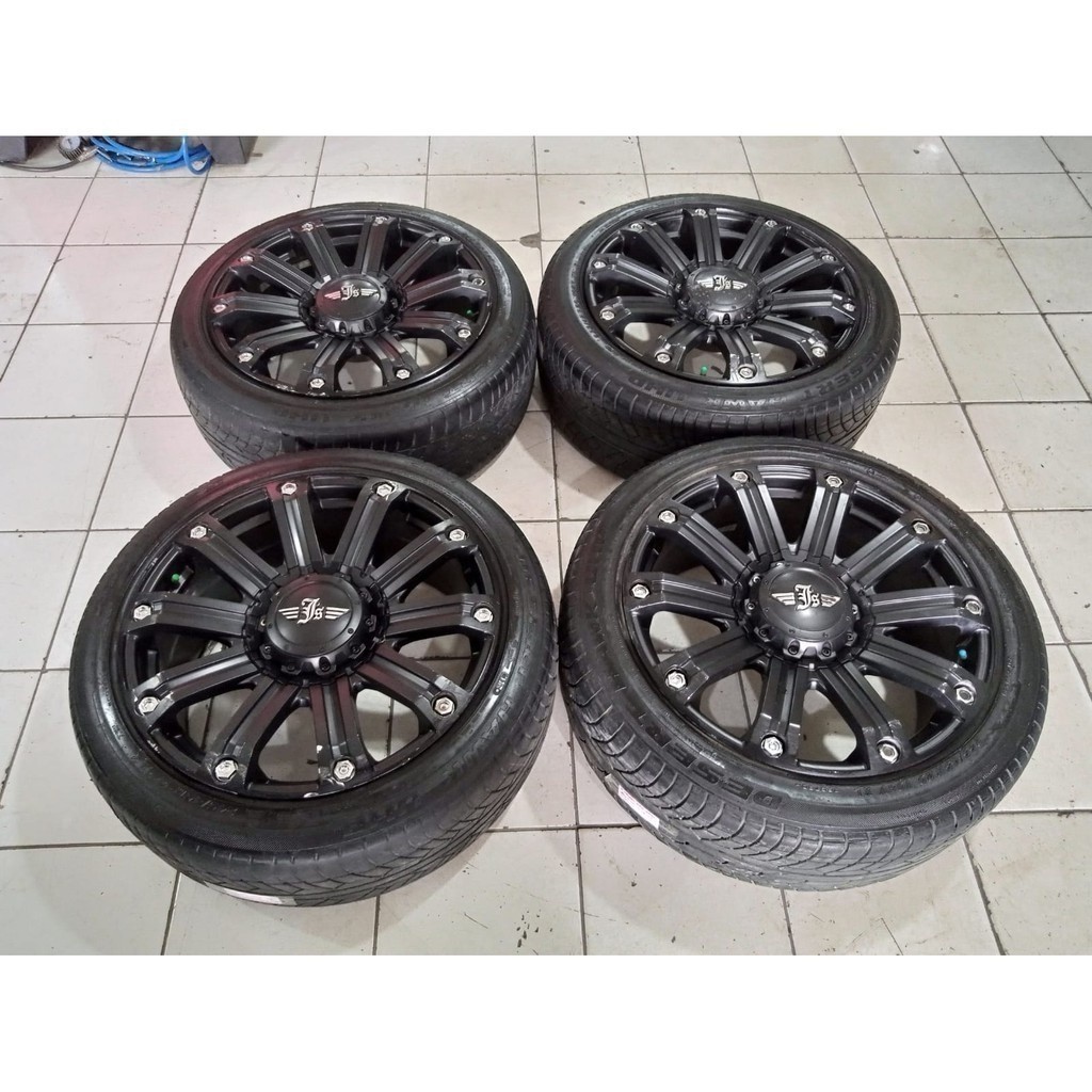 Velg Bekas Model Monster R20 Pcd 5x114,3-5x127 Black Plus Centering