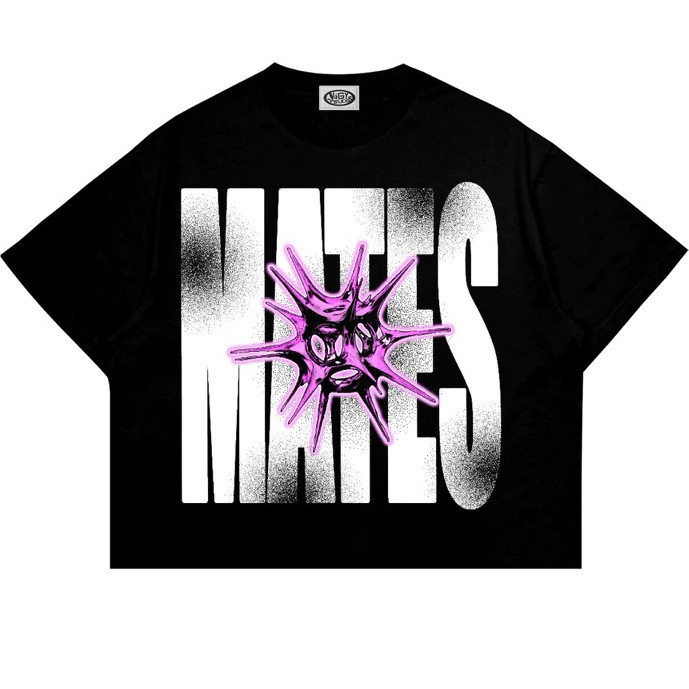 Baju Kita Store Toko Bahagia Satu【HOT】Crop Top Boxy Kaos Hitam SOOL Cotton Combed 24s T-Shirt Kaos M