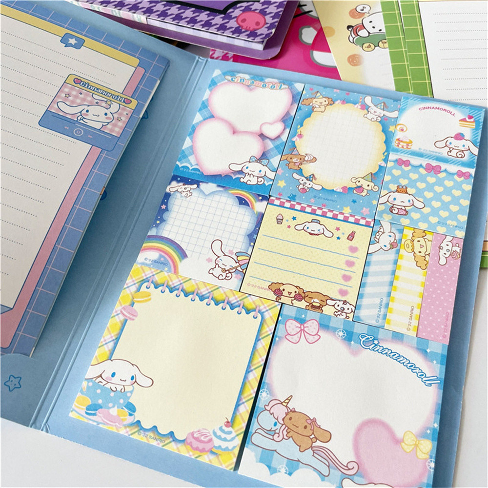 

Kawaii Cute Sanrio Convenience Book My melody Kuromi Hello kitty Note Book Paste Notepad Stationery Student Birthday Present