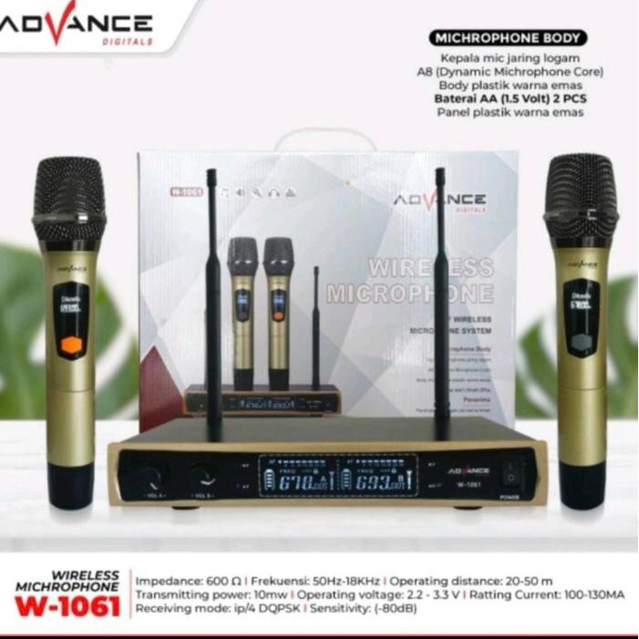 mic wireless advance 1061 uhf