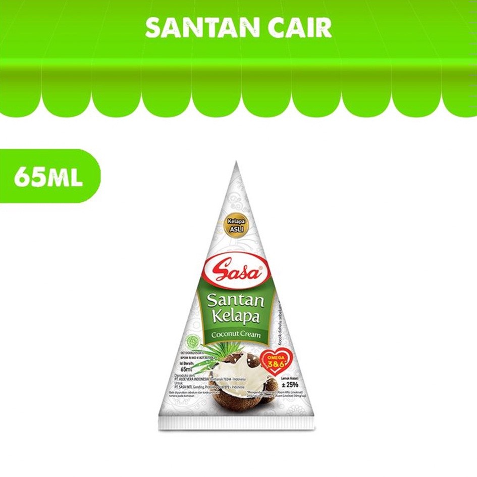 

[Bisa COD] Sasa Santan Kelapa Cair 65ml