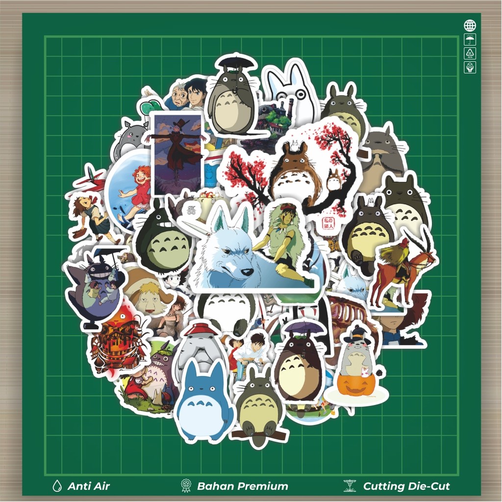 

HOT 50 PCS STIKER Stiker Anime Ghibli Hayao Miyazakui V2 Stiker Fashion Cars Decal Dingin Kartu Album Custom Vinyl Anti Air- Sticker Aesthetic Buku Journal Koper Casing HP Tablet Laptop Helm Motor Botol Minum