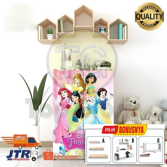 Lemari Anak Karakter Princes-Lemari Anak Seri BLK PRINCES Merk OLYMPIC