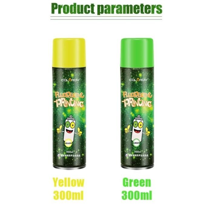 

Pilox KINTA GLOW IN THE DARK fosfor paint aerosol/Yellow 300ml - Hijau