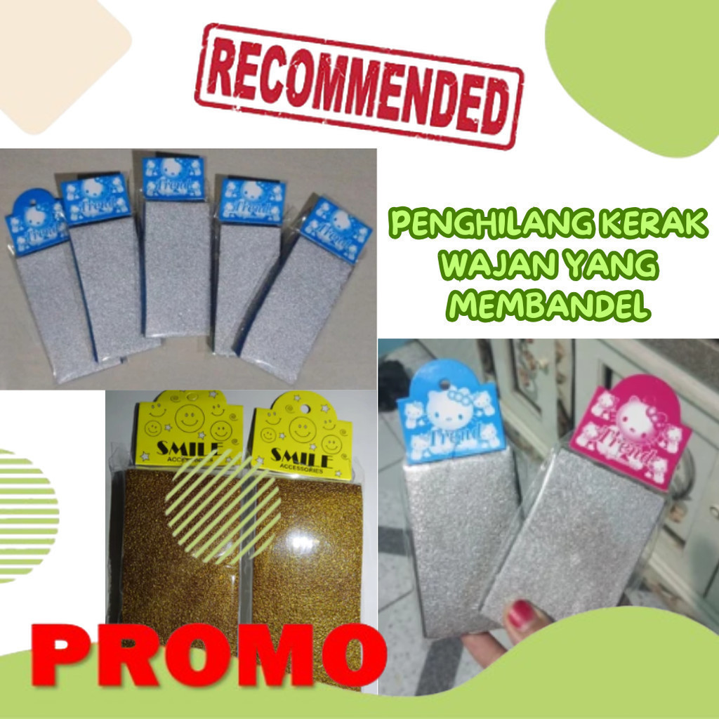 Spon Wajan Gosong Spon Penghilang Kerak Panci Wajan Gosong Penggosok Panci Wajan Gosong Sikat Panci 