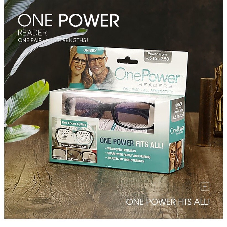 Kacamata Baca Plus Auto Focus ONE POWER READERS