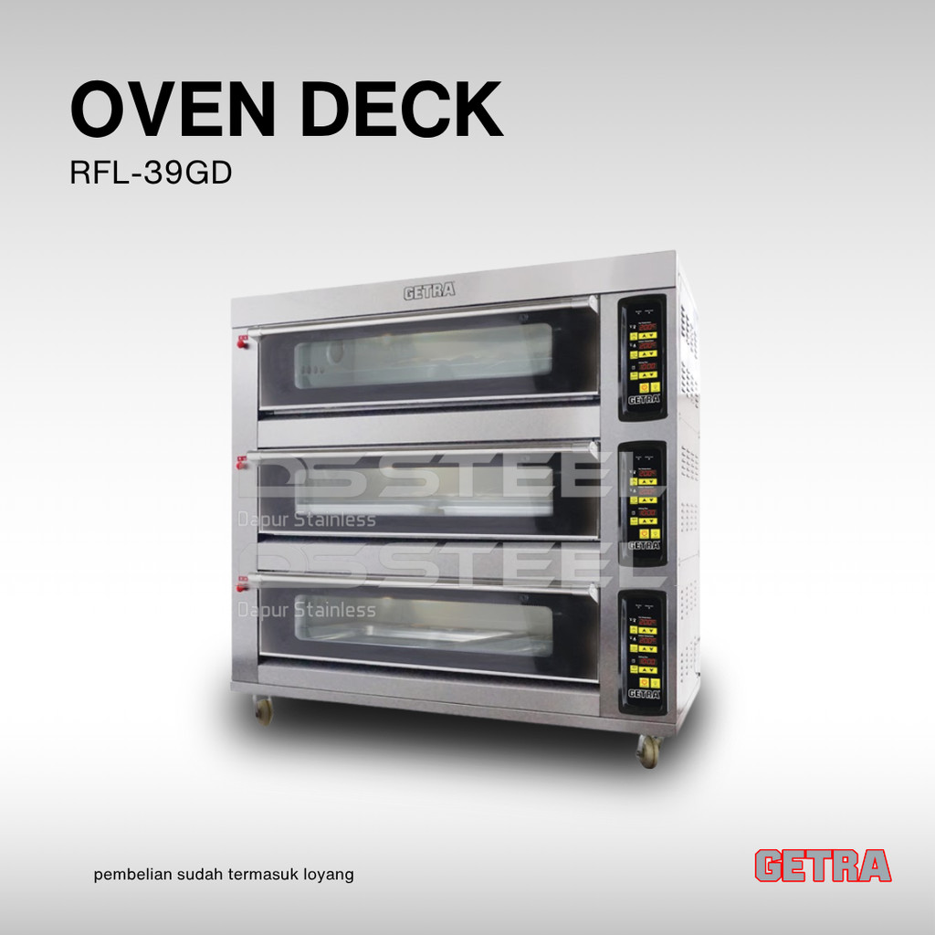GAS OVEN DECK RFL-39GD / OVEN GETRA 3 DECK 9 TRAY
