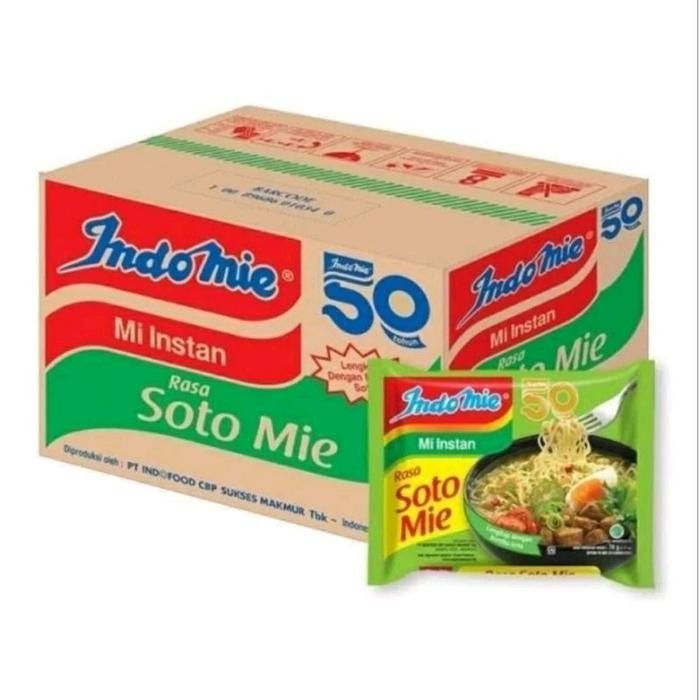 

INDOMIE SOTO MIE INSTAN KUAH 1 DUS ( ISI 40PCS )