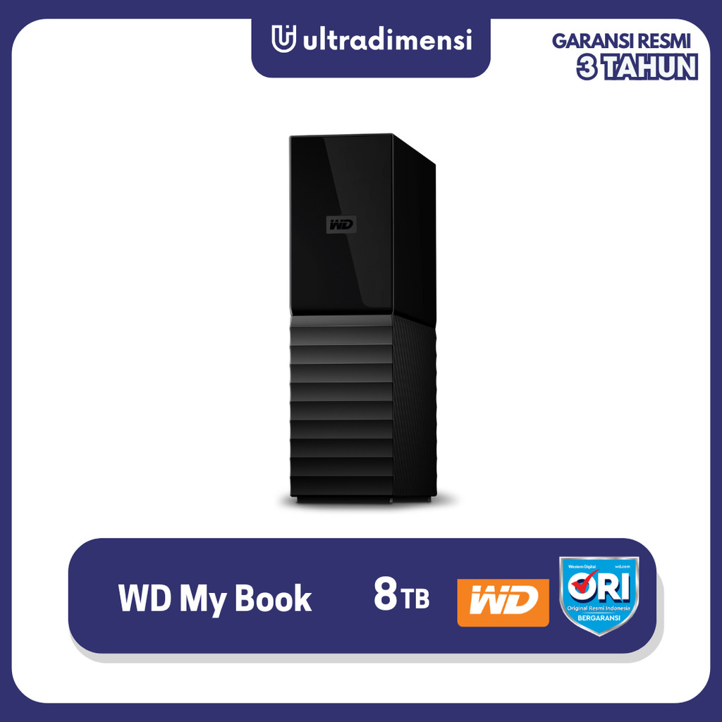 WD My Book 8TB HDD HD Hardisk Desktop Harddisk External Eksternal